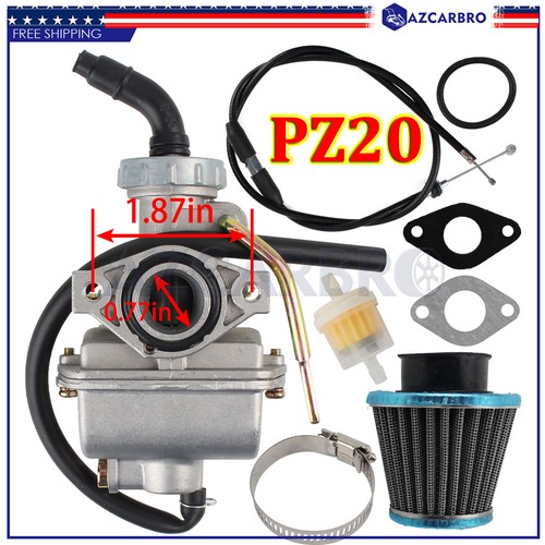 PZ20 Carburetor Carb Assy Fits For 49cc-125cc SSR SDG SUNL Honda Pro Dirt Bike E - Foto 5