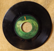 George Harrison 45rpm Apple Record MY SWEET LORD & ISN'T IT A PITY