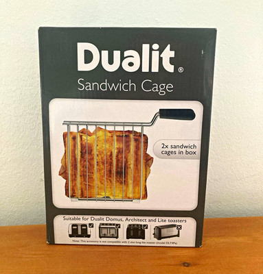 Dualit Sandwich Cage Toaster-Zubehör, 2er-Set (2x Sandwich Cages)