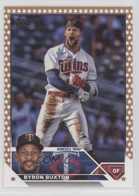 2023 Topps Complete Set Fanatics Exclusive Gold Star Byron Buxton #25 e9p
