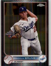 2022 Topps Pro Debut Maddux Bruns Chrome #PDC-174 ACL Dodgers