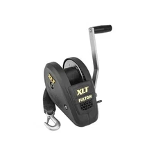 142314 XLT Boat Trailer Winch with 20 Foot Winch Strap with Hook, 1800 lbs.
