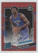 2023 Donruss Optic Rated Rookie Signatures Choice Red Prizm Kobe Brown Auto 1a39
