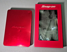 Kolekcjonerskie pudełko na karty Red Snap-On Tools puszka i panel wizyjny - oba puste