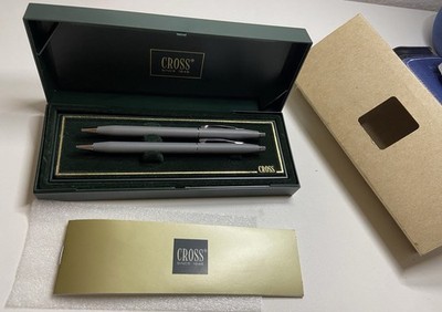 Cross Classic Schreibset 210105   2-teilig   Mattgrau/Chrom   Originalbox   Neu