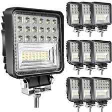 LED Work Lights for Truck - 10PCS 4.5INCH 126W Square LED 4.5inch 126W 10PCS
