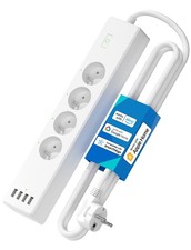 Multiprise Connectée (Type E), 16A Multiprise WiFi Compatible avec Apple