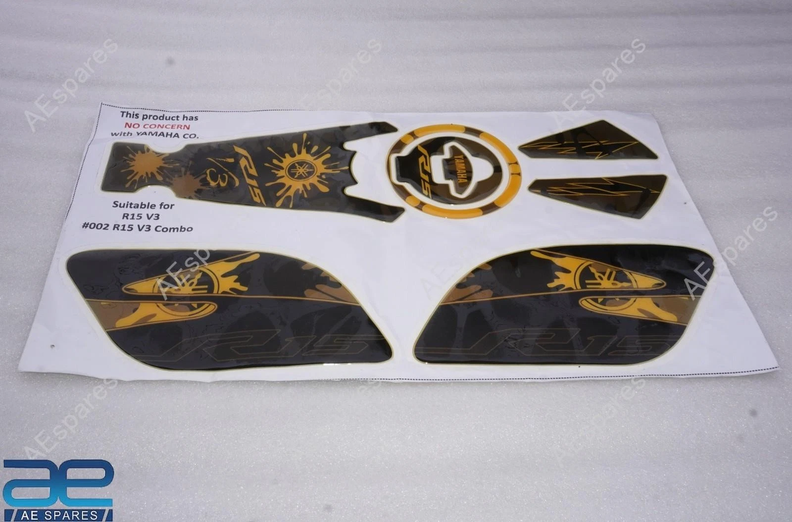 Full Graphics Decals Sticker Kit Compatible With Yamaha R15 V3 view 6