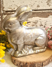Osterhase Hase Bauernsilber Backform Shabby silber nostalgie Osterdeko Ostern
