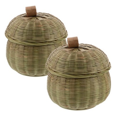 2 PCS Board Game Accessories Jar Go Chess Bamboo Bowl for Travel