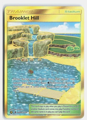 Brooklet Hill SV88/SV94 Secret Rare Hidden Fates Shiny Vault Pokemon Near Mint