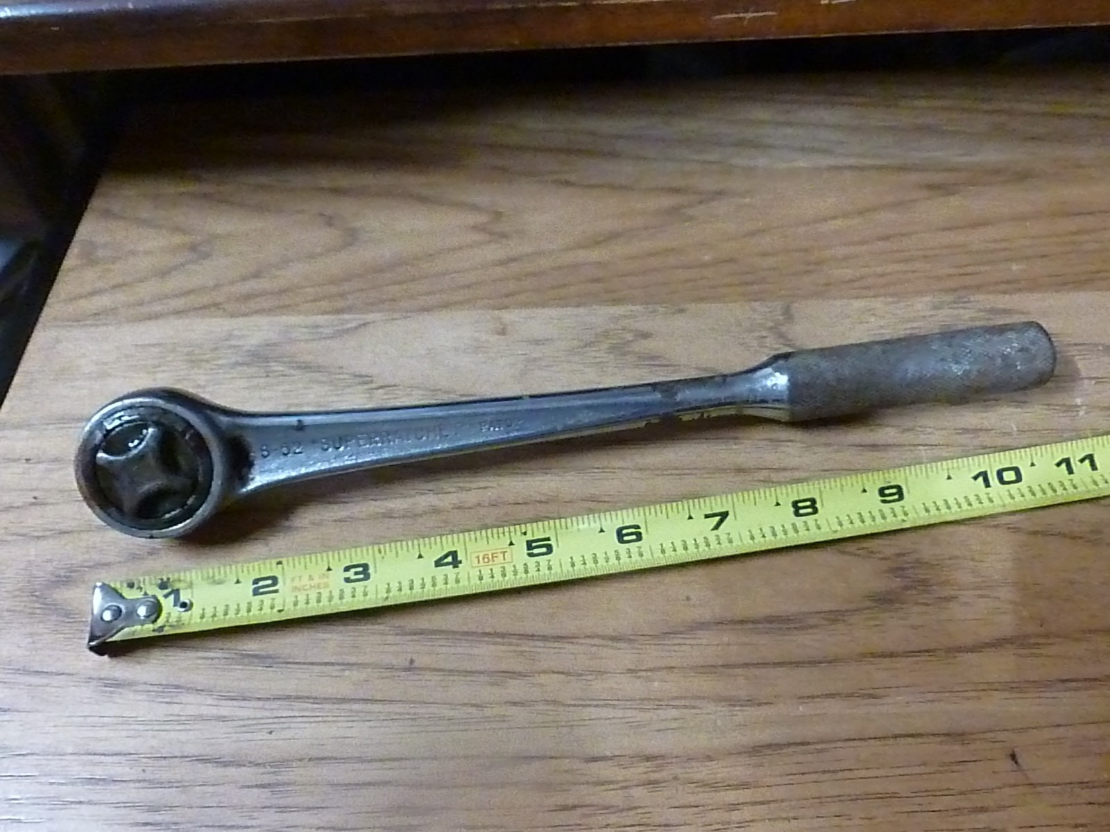 Vintage J. H. Williams & Co. Tool 1/2" dr Superratchet S-52 Ratchet 11" Long USA