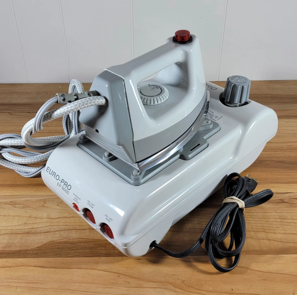 Euro-Pro EP 8000 Generador de Vapor Plancha Prensado Profesional con Caja + Manual Foto 2 de 4