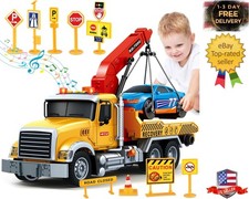 Kids Toys for 3 4 5 6 7 Years Old Boys, 15" Large Tow Truck Toy, Friction Powere
