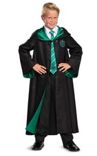 Harry Potter Slytherin Robe Prestige Costume for Kids, Small 4-6