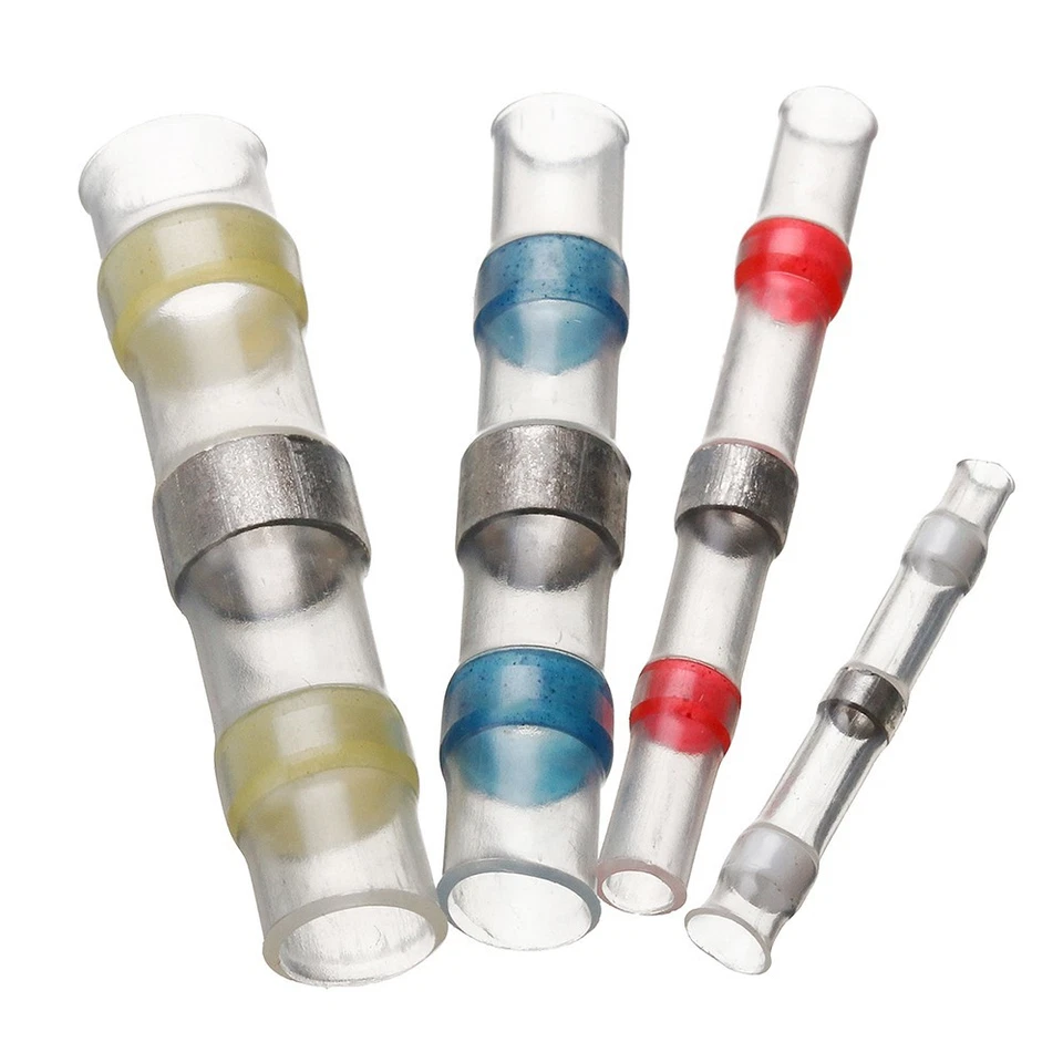 500/50x Waterproof Heat Shrink Solder Seal Sleeve Butt Terminals Wire Connectors - Image 3 of 4