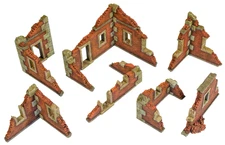 Scatter Terrain - Ruined Village - Miniature Wargames - Warhammer 40k/AoS