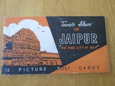 12 Picture Postcards Tourist's Album Jaipur 'The Pink City of India' unused