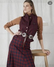 Moloh Tavistock Waistcoat & Prairie Skirt Wool Set UK10 2024 Made UK