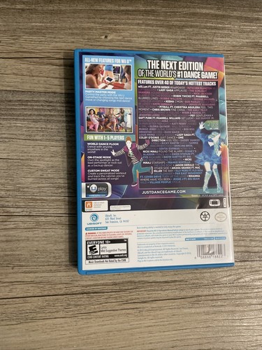 Juego Just Dance 2014 Nintendo Wii U completo con manual - Imagen 4 de 4