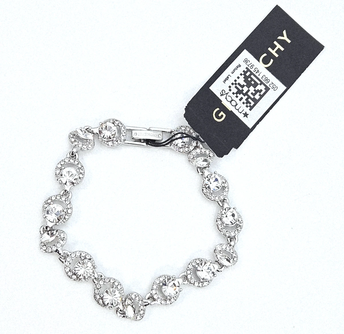Givenchy Crystal Silver Fashion Bracelets for sale - eBay
