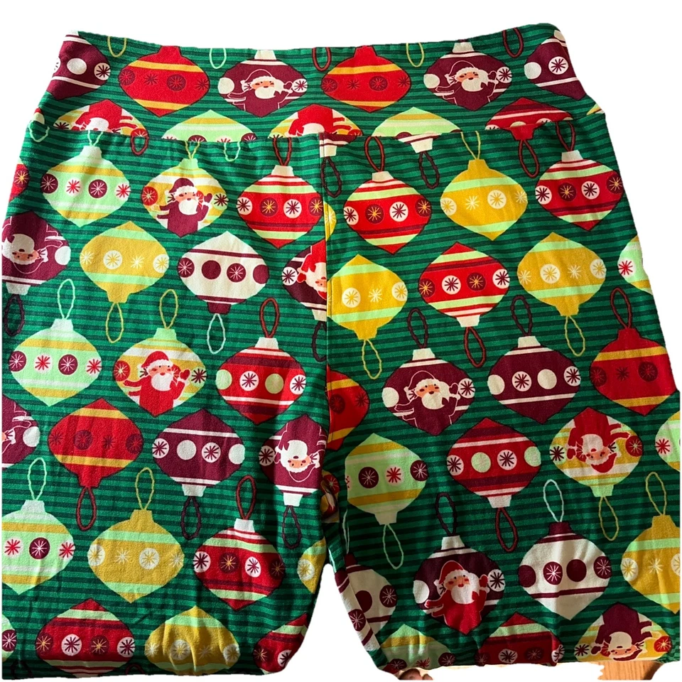 Nuevo LuLaRoe Adornos de Navidad con Leggings de Papá Noel Talla TC2 (20-26) NUEVO SIN ETIQUETAS Foto 2 de 4