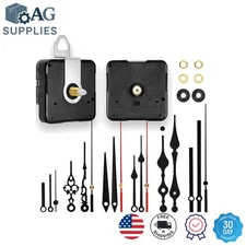 Two Silent Clock Movements & 6 Customizable Hands - Perfect for DIY Projects