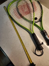 Wilson Federer Jr. - 23" Tennis Racket - Ages: 7-8 Years and Wilson Titanium