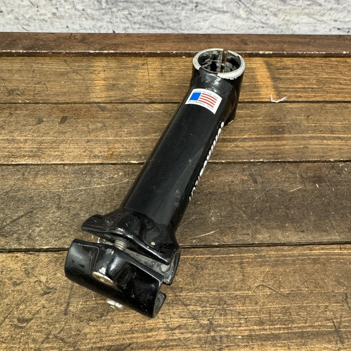 Vintage Control Tech 1 1/8 Threadless Bike Stem 25.4 Clamp Black