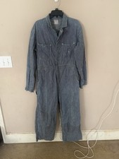 1940s Lee Union Alls Railroad Engineer Hickory Stripe Size-40 Clean 