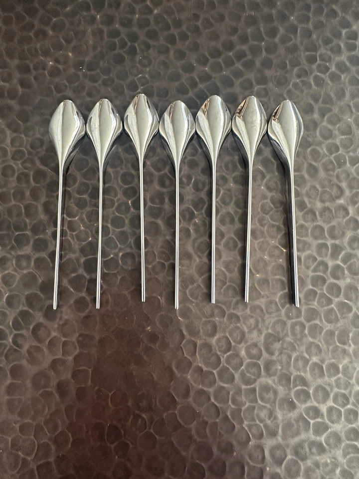 Alessi IL CAFFE'ALESSI Set of 7 Coffee Spoons, 4.3 x 13.5 x 17.5 cm, Silver - Image 4 of 4