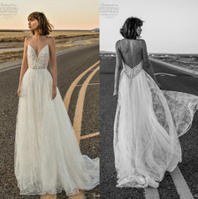 Romantic Floral Embroidered Bride's Garment Strapless Chic BoHo Beachwear Design