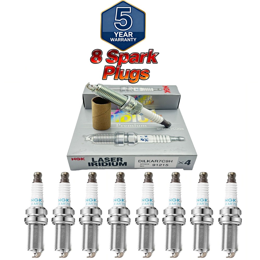 8X NGK Laser Iridium 91215 / DILKAR7C9H Spark Plug Gap .035 For Nissan infiniti
