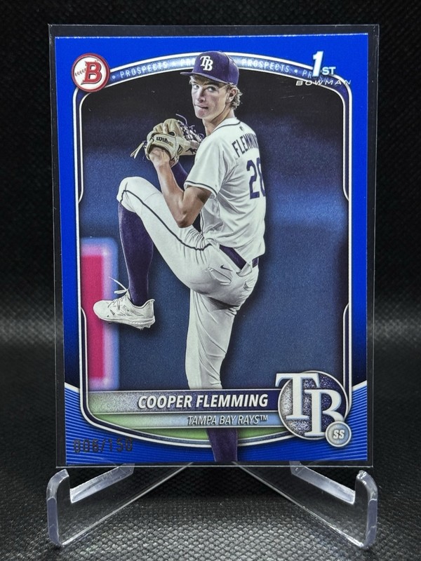 2025 Bowman Draft Cooper Flemming Bowman 1st Blue Paper /150