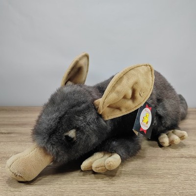 Dowman Soft Touch Erdferkel Bilby graues Plüschtier Beanie neu mit Etikett kuschelig bezaubernd