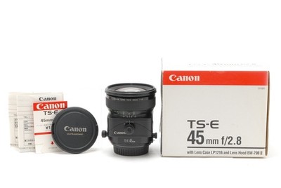 [Fast neuwertig mit/Box] Canon EF TS-E TSE 45mm f/2.8 Tilt Shift Objektiv...