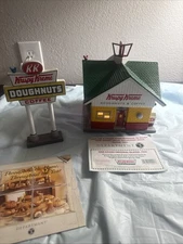 dept 56 Krispy Kreme snow village W/ “College kids” figures NEW IN BOX