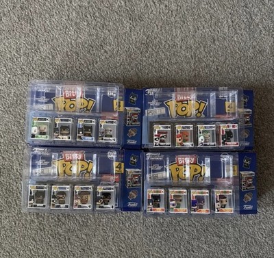 Funko Bitty Pop DC Comics Batman Full Set Of 16 Including Chases and Shelves