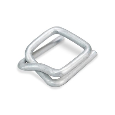 IDL Packaging Galvanized Cord Strapping Buckles 3/4'', Pack of 500 - Heavy-Dut...