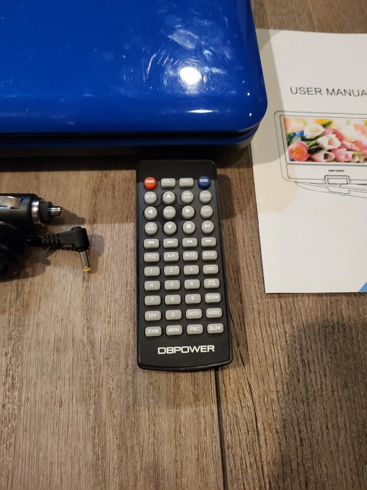 DBPower MK101 10" Portable DVD Player W Power Cord & Remote - Tested Working - Image 4 of 4