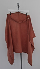 Konssy Nursing Cover 360 Full Privacy Muslin Breastfeeding Baby Adjustable Rust
