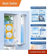 400CM Portable Air Conditioner Window Vent Kit for Non-Sliding Windows