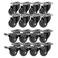Image of 4 X Heavy Duty 50mm Swivel Castor Wheels Trolley Furniture Casters PU 200kg