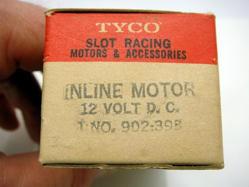 Motore da corsa slot in linea vintage Tyco in scatola 12 Volt testato utilizzabile - Foto 4 di 4