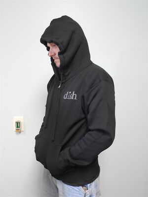 DISH  SHOWTIME  Black Zip-up Hoodie Sz: Medium