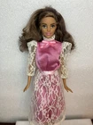 Mattel Barbie Hispanic Hybrid Doll In Vintage Heart Family Dress Repaired