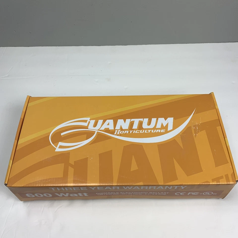 NIB Quantum Horticulture 600 Watt Dimmable Electronic Ballast 120V or 240V  - Image 2 of 4