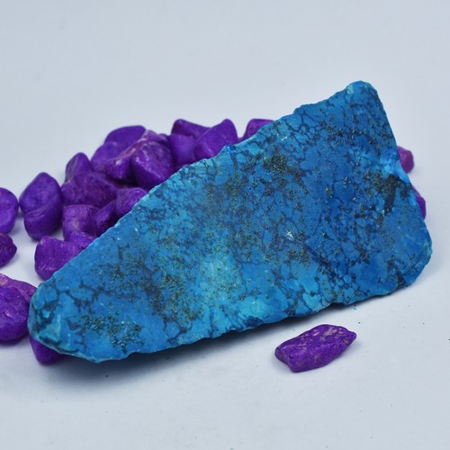 428.70 Ct Natural CERTIFIED Blue Turquoise Huge Size Uncut Rough Loose Gemstone - Picture 4 of 13