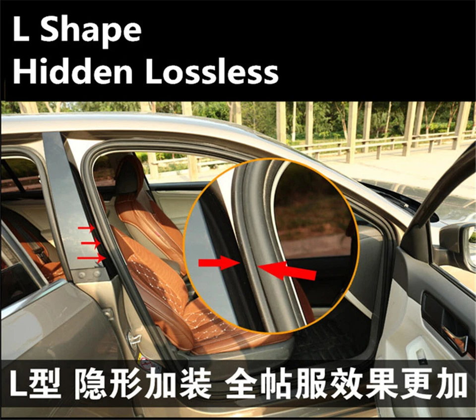 Tira de sellado puerta coche maletero goma borde insonorizado moldeo accesorios Foto 3 de 4