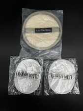 Loofah Mitts Exfoliating Bath Shower Spa Lot of 3 New